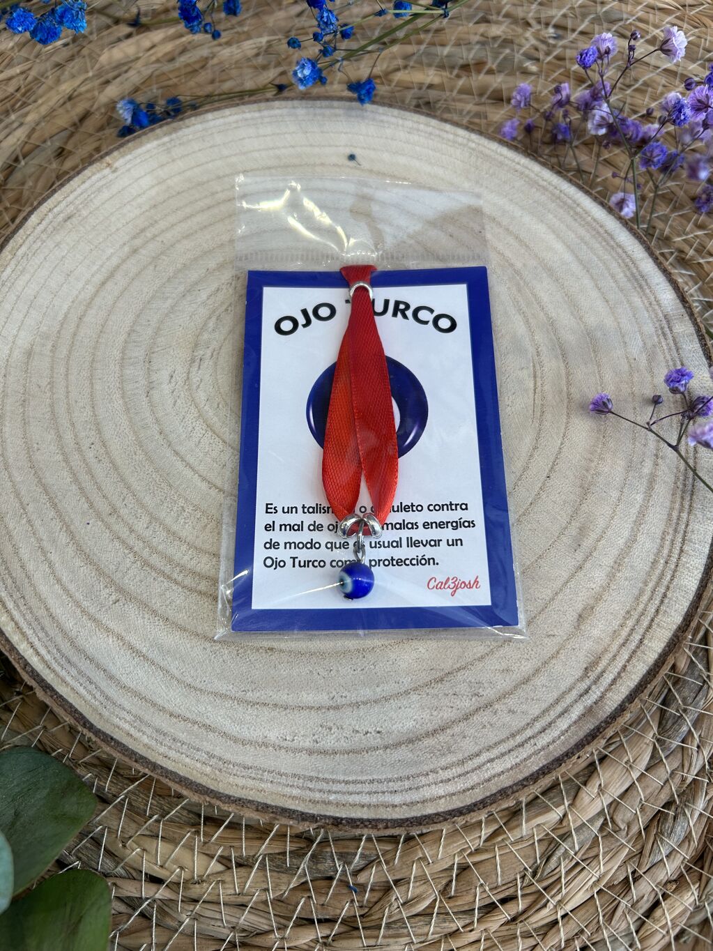 PULSERA LAZO ROJO CON OJO TURCO